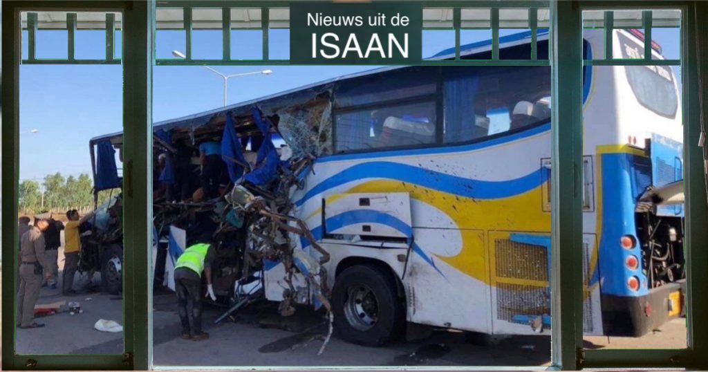 Monnik overleden en 37 mensen gewond bij busongeluk in Noordoost-Thailand