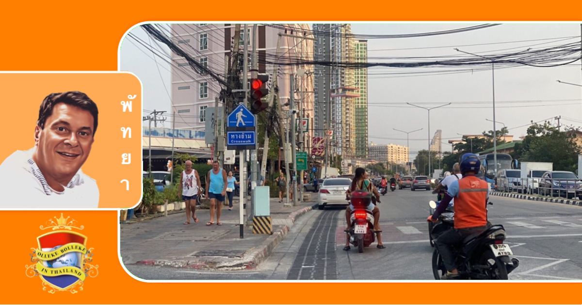 Pattaya onderneemt snel actie door de borden bij de zebrapaden hoger te hangen nadat toeristen met hun hoofd tegen de laaghangende borden liepen