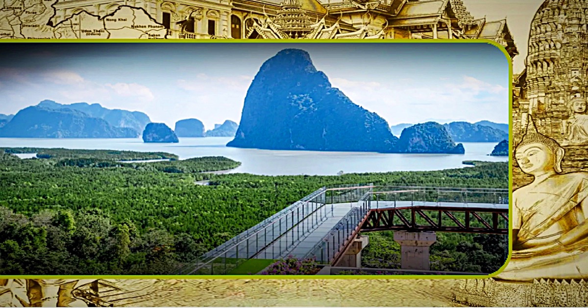 Het Phang Nga hotel in Zuid-Thailand biedt een panorama uitzicht vanaf hun eigen glazen skywalk