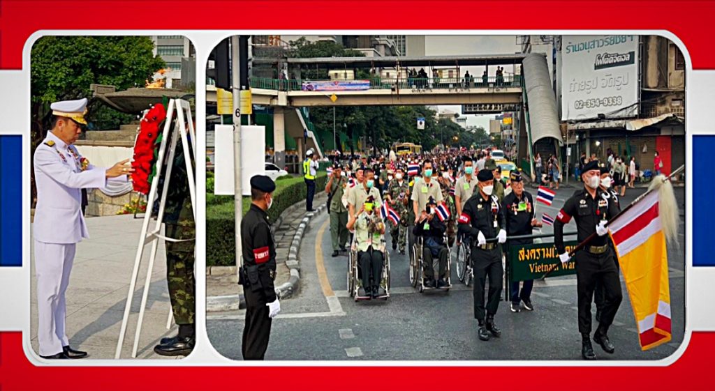 Gisteren werd in Bangkok de Veteranendag van Thailand, minister van Defensie belooft meer steun voor oorlogshelden 
