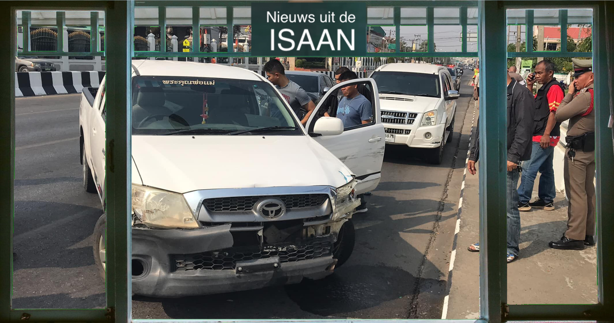 Zwaar dronken politieagent rijdt in Noordoost-Thailand een kind het ziekenhuis in