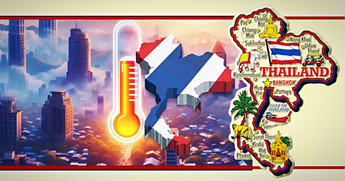 In Noord-Thailand zal de temperatuur afnemen terwijl het in de rest van het land zal toenemen 
