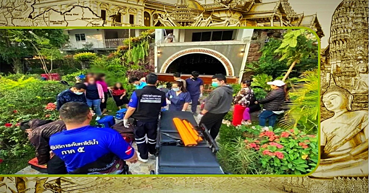 Balkon op een vakantie resort in Noord-Thailand stort 13 gasten raakte daarbij gewond, waarvan enkele ernstig 