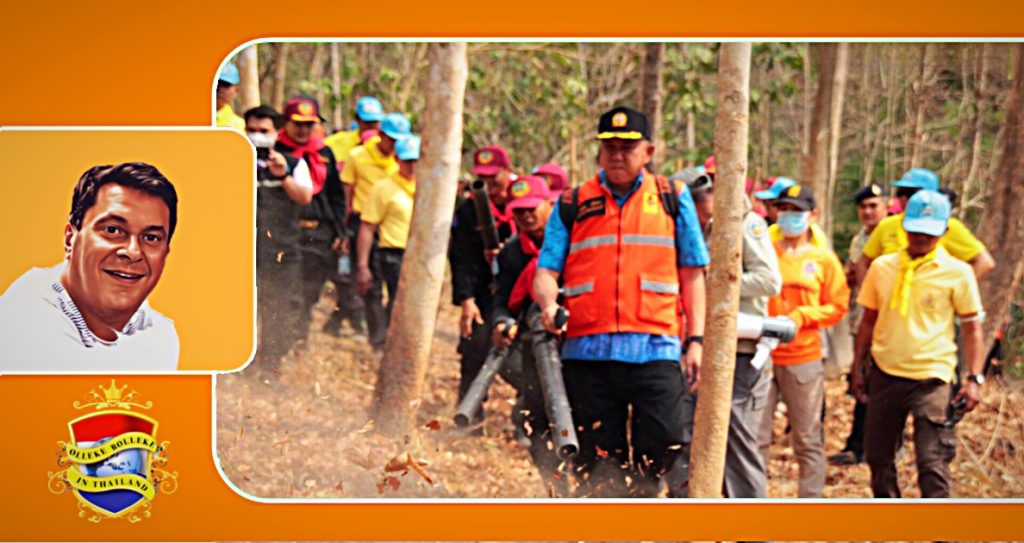 Provincie Chonburi lanceert een campagne om bosbranden, en het PM2.5 niveau aan te pakken