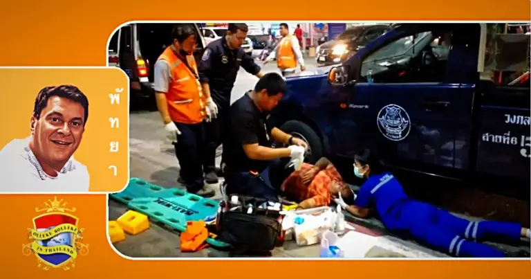Twee Songtaew chauffeurs in Pattaya gaan op de vuist na ruzie over het vervoer Chinese passagiers