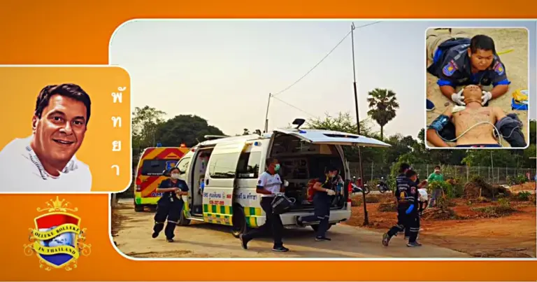 Drie gewonden in het tambon Huay Yai bij Pattaya als gevolg van een blikseminslag 