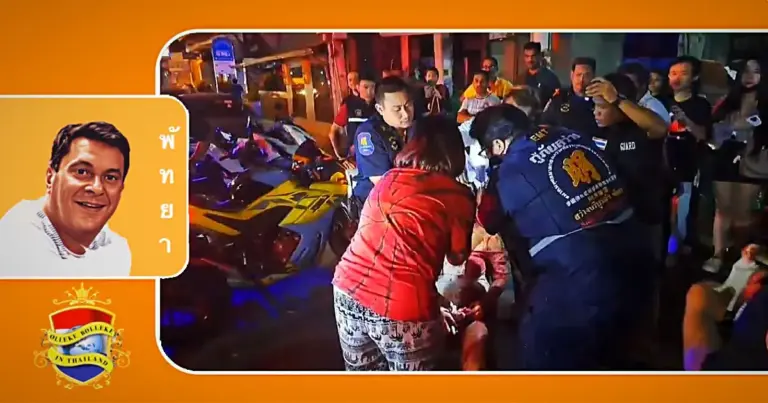 Travestiet valt twee vrouwen met een mes op de Beach Road van Pattaya aan