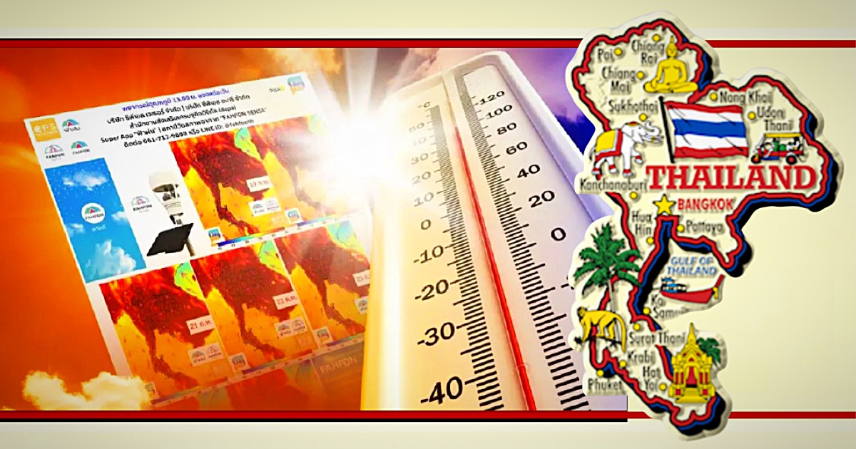 Pattaya en omgeving worden snoeiheet, met kansen van 45° Celsius in de maanden maart en april