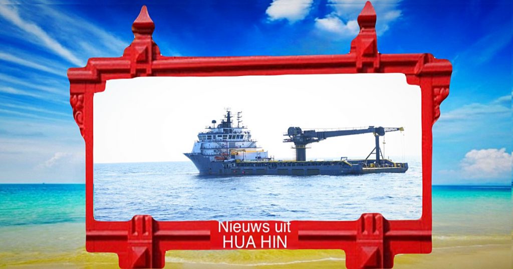 De VS en de Thaise marine hebben in Prachuap Khiri Khan met succes de naamplaat van de HTMS Sukhothai boven water gehaald