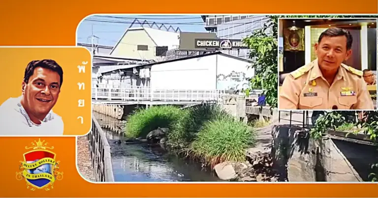 De milieuzorgen over het Zuid-Pattaya kanaal stijgt tot een hoogtepunt 