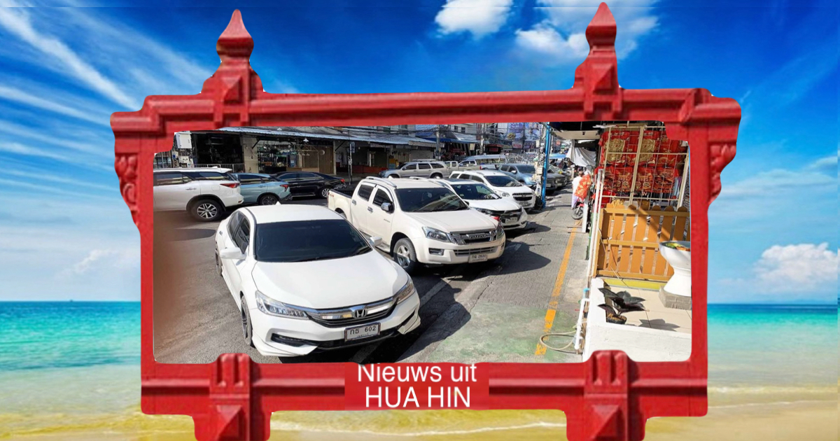 De gemeenteraad gaat parkeerkosten nabij de Chatchai-markt in Hua Hin invoeren
