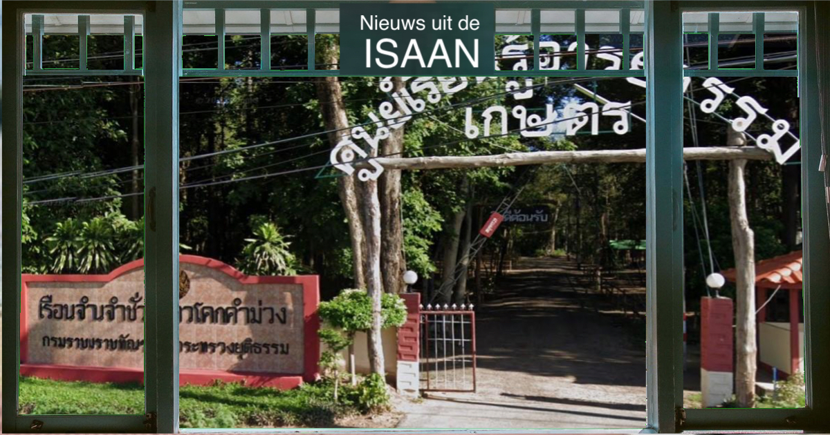 “Ontsnapte” bajesklant loopt na werk in het bos doodvermoeid de gevangenis in Noordoost-Thailand weer binnen