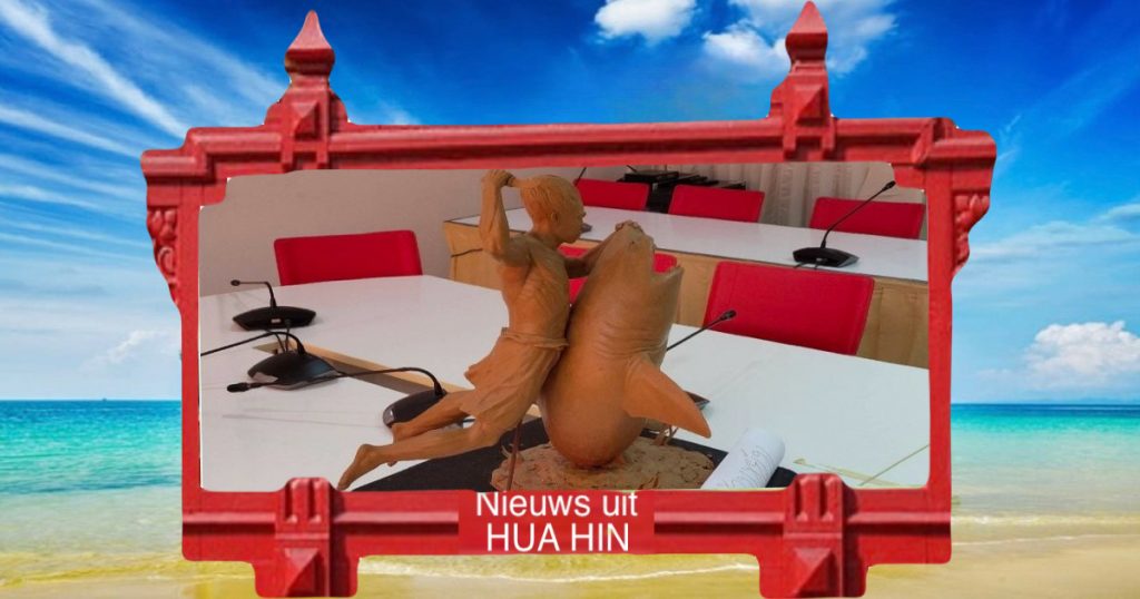 Zal het standbeeld “Man Fighting Shark” de eyecatcher van Hua Hin gaan worden?