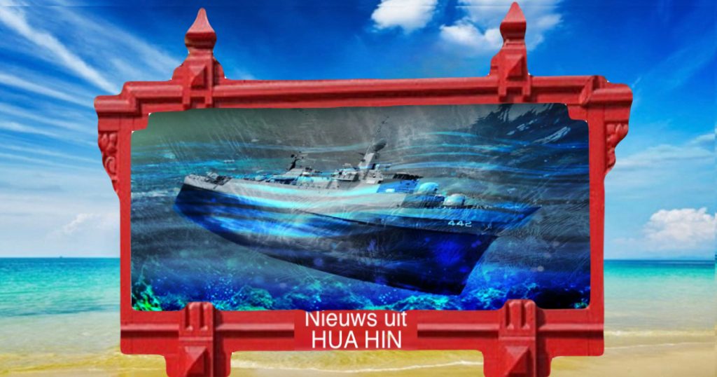 Het zoeken naar lichamen en wapens van de gezonken HTMS Sukhothai in Centraal Thailand wordt op 21 februari hervat 