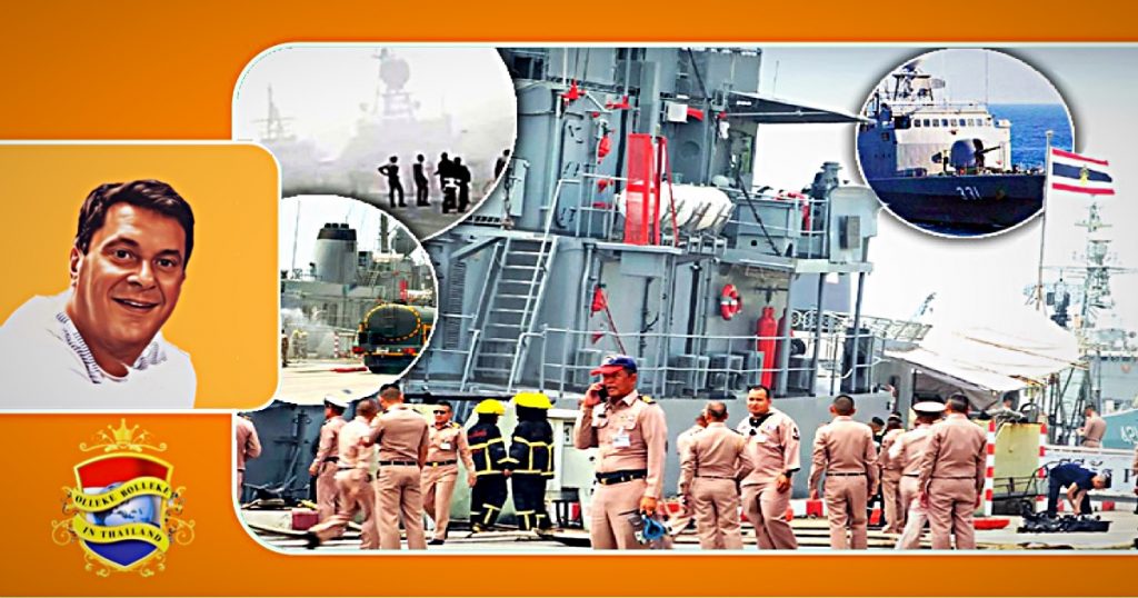 De commandant van HTMS Chonburi is uit zijn functie verwijderd na het incident met een granaat