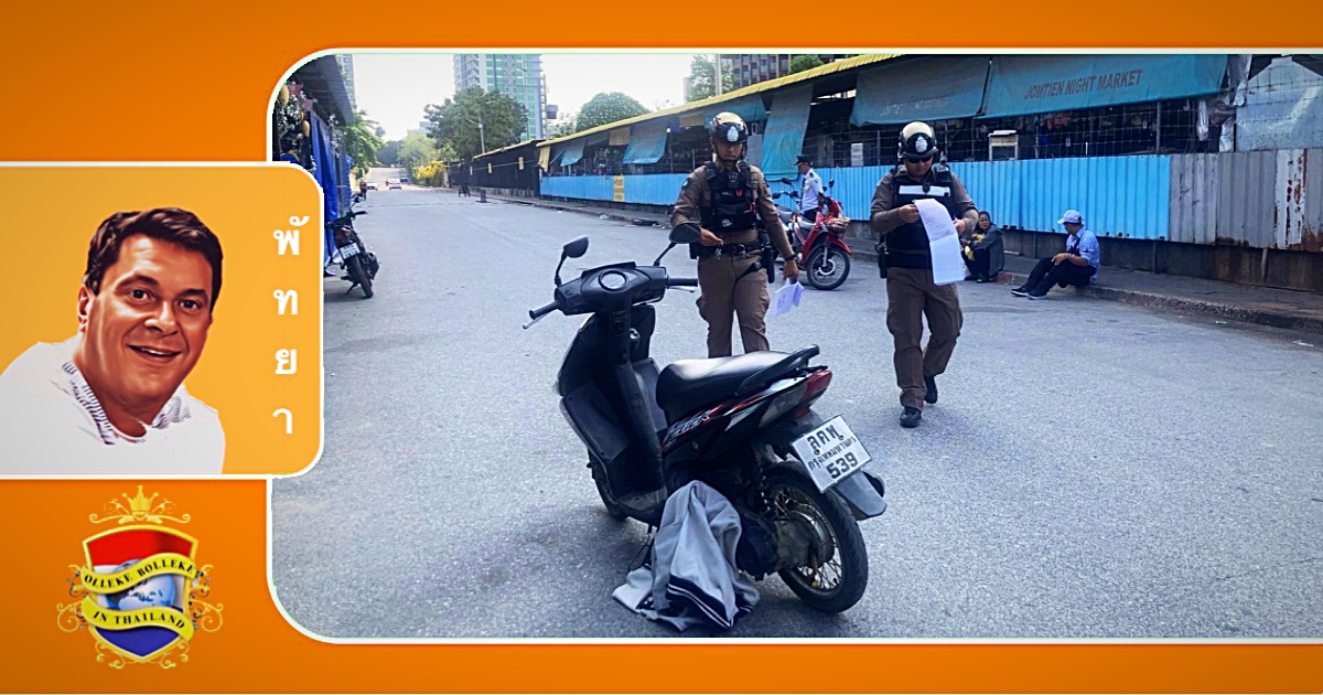 Straatrover verwondt op de Pattaya Alley twee mensen, de politie zoekt naarstig naar de aanvaller