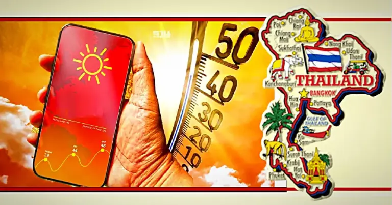 De hoge temperaturen in Thailand zullen zeker tot in april aanhouden