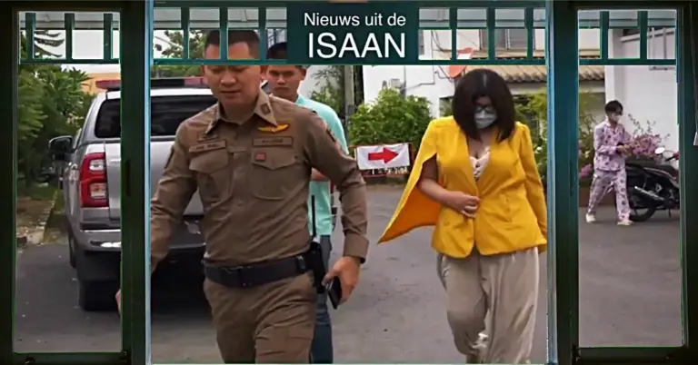 UPDATE | Het Thaise model riskeert gevangenisstraf voor het maken van ‘upskirt’-foto’s bij koninklijk monument in Noordoost-Thailand