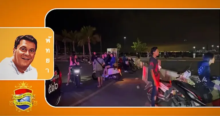 Veldslag in Pattaya,  groep tieners vecht om een ​​spijkerbroek van 19 baht waarbij twee van hen gewond raakte