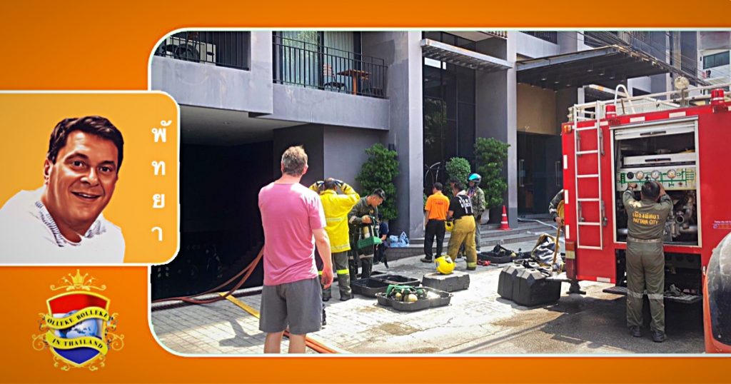 Brand beschadigt luxe hotel in Pattaya, gelukkig geen gewonden