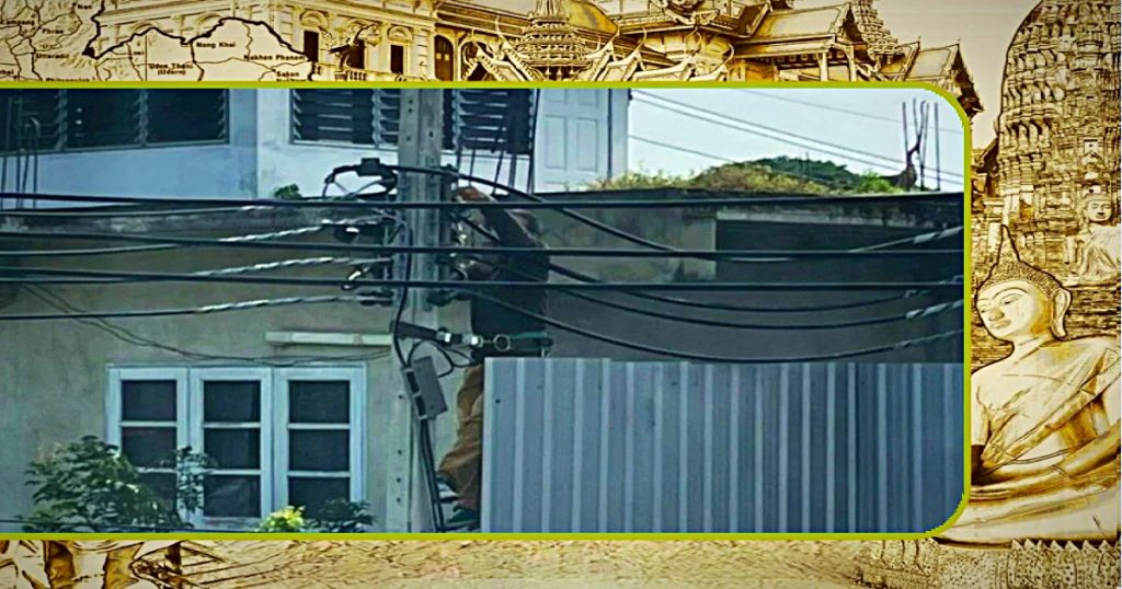 Zoon zet vader in Thailand aan de schandpaal omdat hij elektriciteit heeft gestolen om een ​​ijsfabriek te runnen