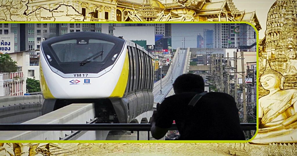 Yellow Line in Bangkok hervat beperkte diensten met een tariefverlaging van 20% na een ernstig voorval