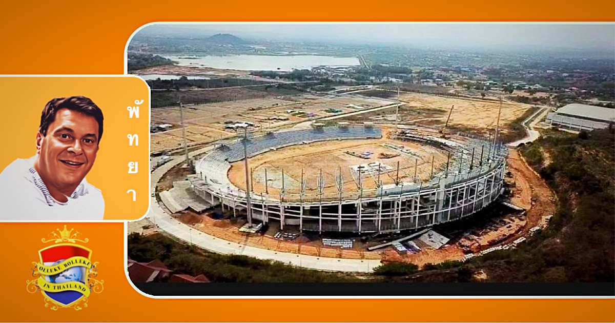Het nieuwe sportstadion van Pattaya zal eind 2025 opgeleverd worden