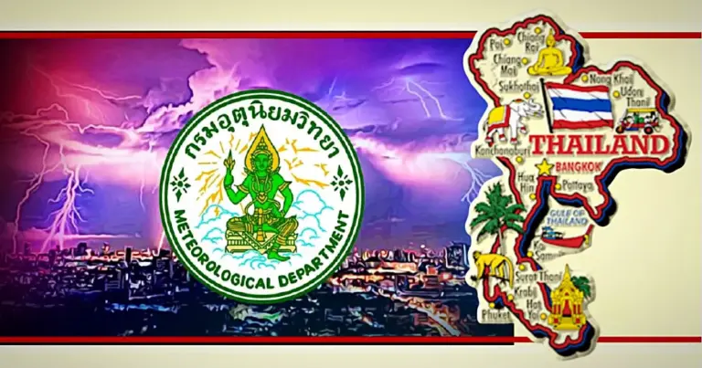 De bovenste regionen van Thailand krijgen vandaag te maken met zware zomerstormen