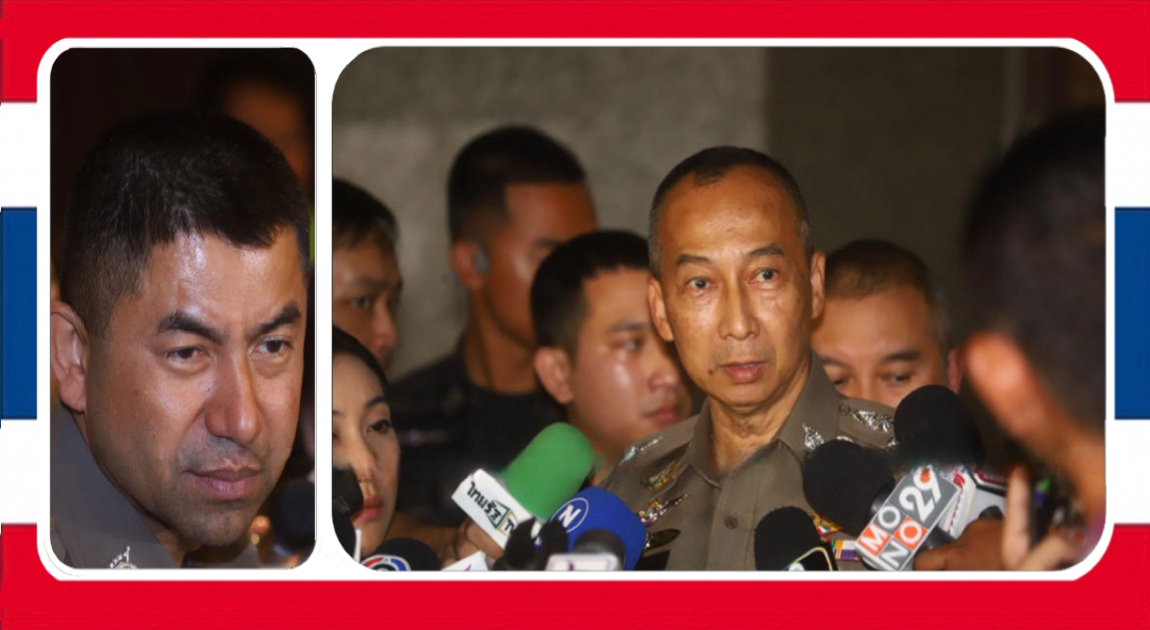 Hoofdcommissaris van de Thaise politie, generaal Torsak en de plv. hoofdcommissaris Surachate overgeplaatst naar inactieve posten