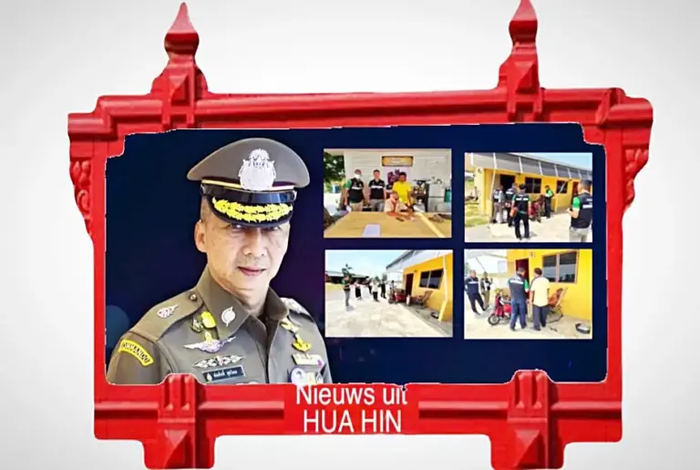 Noorse man voor overschrijding van zijn visum in Cha Am door de immigratiedienst van Phetchaburi gearresteerd 