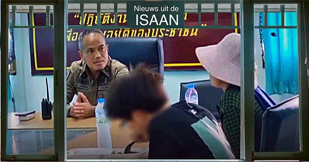 Ontvoerde Chinese jongen springt in Noordoost-Thailand uit een auto om aan de politie van Buriram hulp te vragen