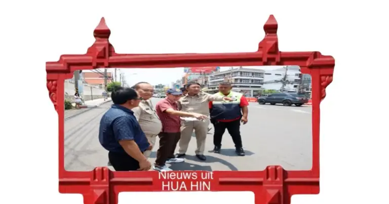 Hua Hin heeft de verkeersveiligheid tijdens het Songkran vergroot door LED-borden te plaatsen