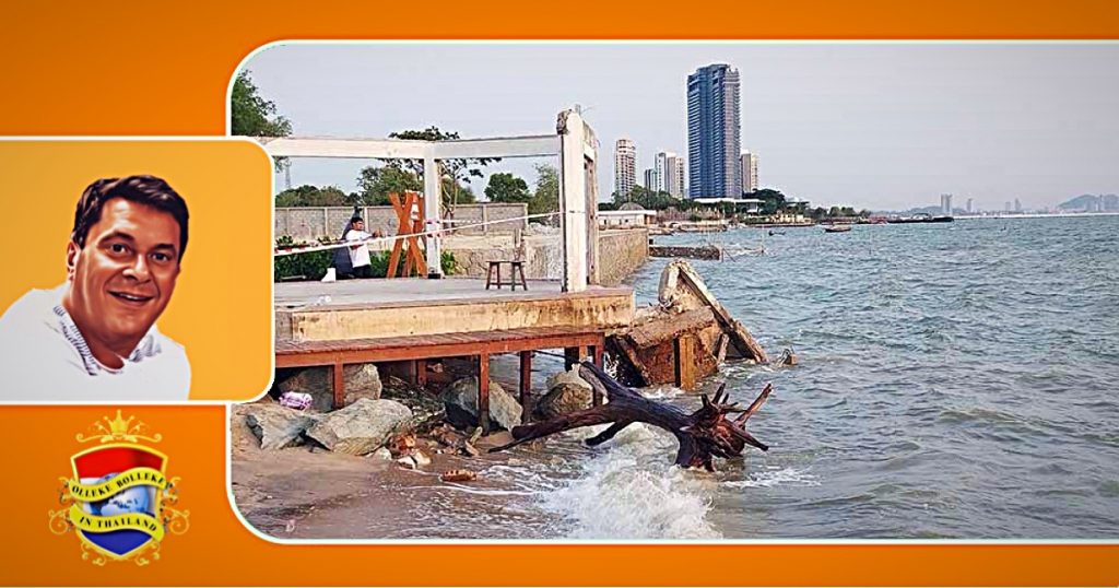 Terrasvloer van een Beach restaurant in Oost-Thailand stort in, waarbij drie mensen gewond raken