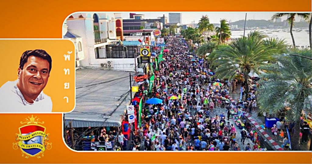 Het “Wan Lai” waterfestival van Pattaya trok tienduizenden vrolijke feestvierders