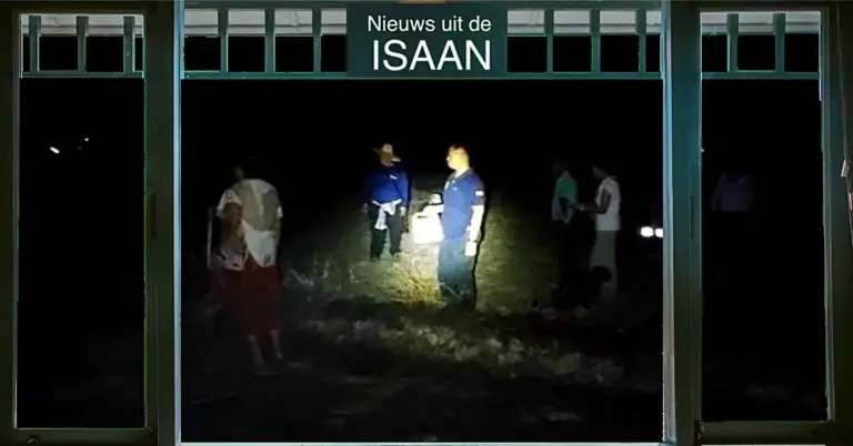 Bejaarde rijstboer komt om bij veldbrand in Udon Thani