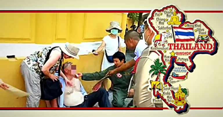 Zwitserse toerist in Thailand bevangen door de hitte, driekwart van de Thaise bevolking maakt zich volgens een enquete zorgen over het weer