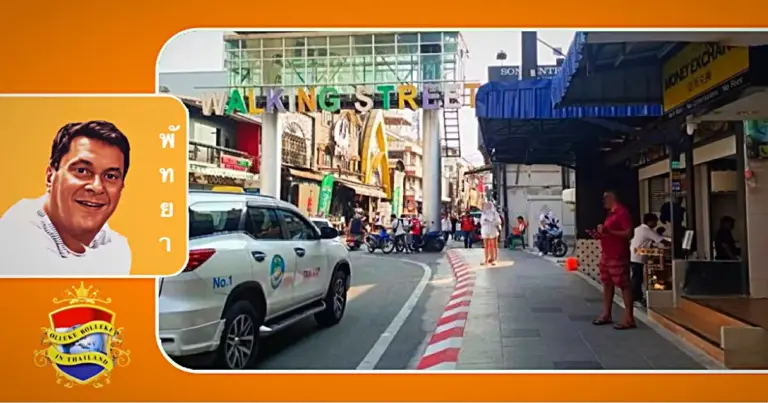 Nieuw trottoir voor de Walking Street in Pattaya moet méér veiligheid bieden