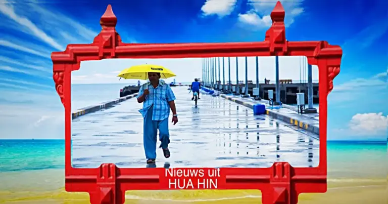 Zware regenval voorspeld, wat met een regendansje in het door droogte getroffen Hua Hin welkom wordt geheten