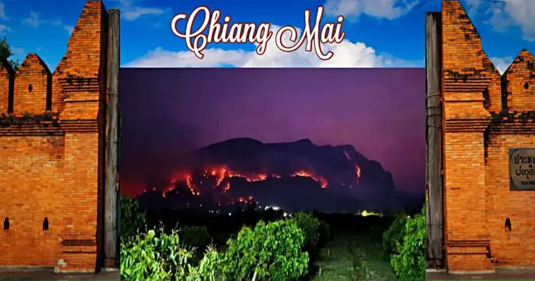 Natuurreservaat Chiang Dao gesloten vanwege door de mens veroorzaakte bosbranden