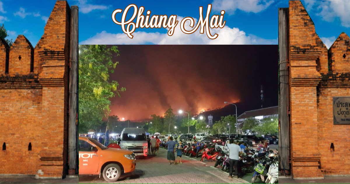 De noordelijke provincie Chiang Mai blijft kampen met met een alarmerend aantal bosbranden en verontrustende luchtvervuiling 