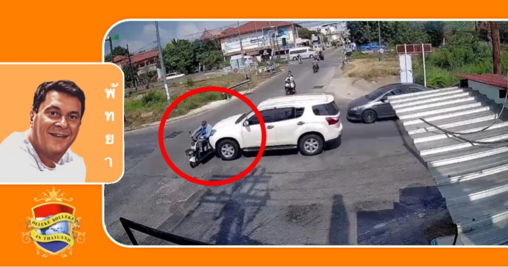 Zwitserse expat raakt ernstig gewond bij scooter-auto-ongeluk in Pattaya