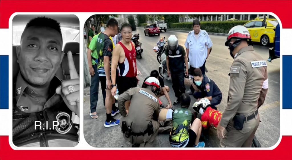 54-jarige verkeersagent door een dronken taxichauffeur in Bangkok dodelijk aangereden