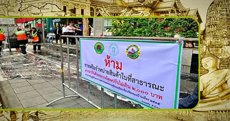 De straatverkopers zijn niet meer welkom op de Lang Suan Road in de Thaise hoofdstad Bangkok