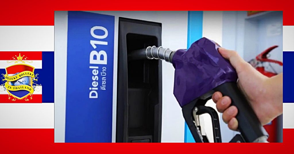 Benzinestations in Thailand zijn gestopt met de verkoop van B10-diesel