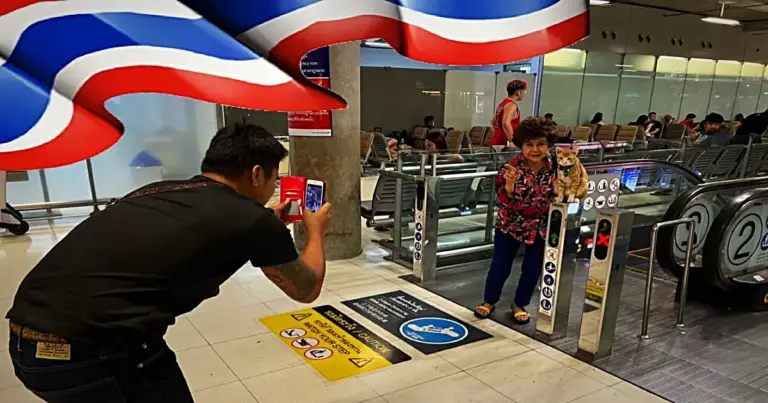 🎥 | Een op vliegveld Suvarnabhumi gesignaleerde oranjekleurige kat gaat viraal door Thailand 
