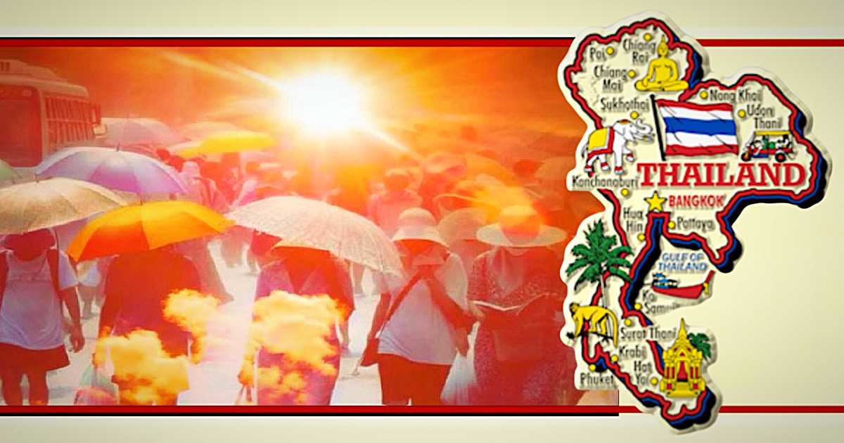 Pattaya scoort nog steeds hoog met extreme temperaturen maar zomerstormen liggen op de loer