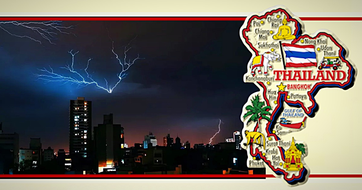 Het meteorologisch weerbureau van Thailand waarschuwt 48 provincies voor een gevaarlijke zuidoostelijke moesson