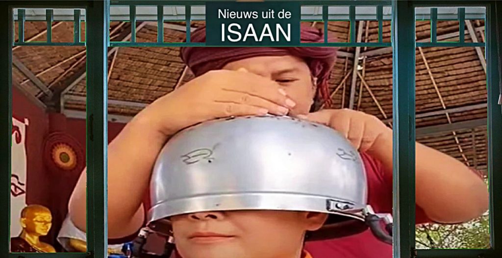 Thaise sekteleider in Noordoost-Thailand beweert alle ziekten te kunnen genezen met behulp van een aluminium kookpot 