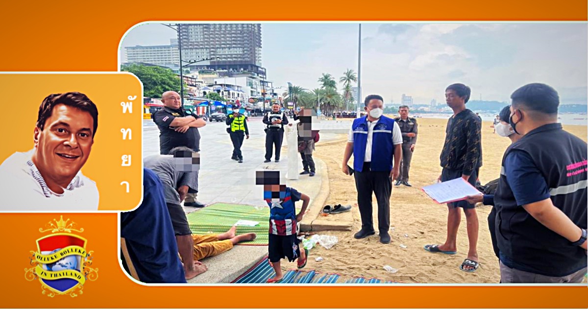 Pattaya biedt hulp aan daklozen en het publieke imago van Pattaya te verbeteren
