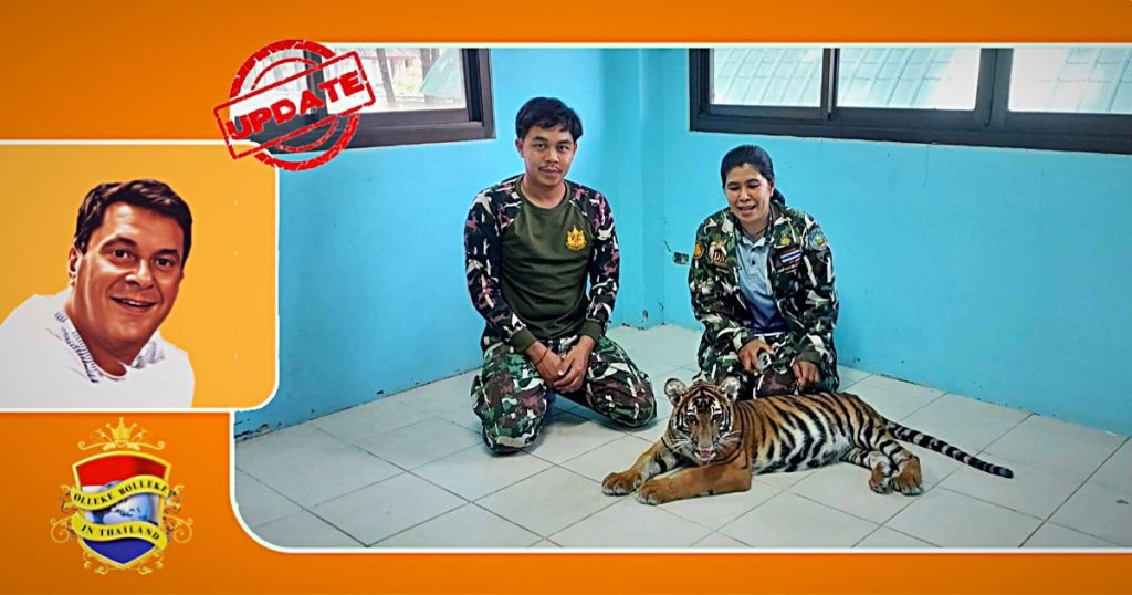UPDATE | De eigenaar van een zgn. Thaise “Lijger welp” in Oost-Thailand wordt geconfronteerd met juridische stappen